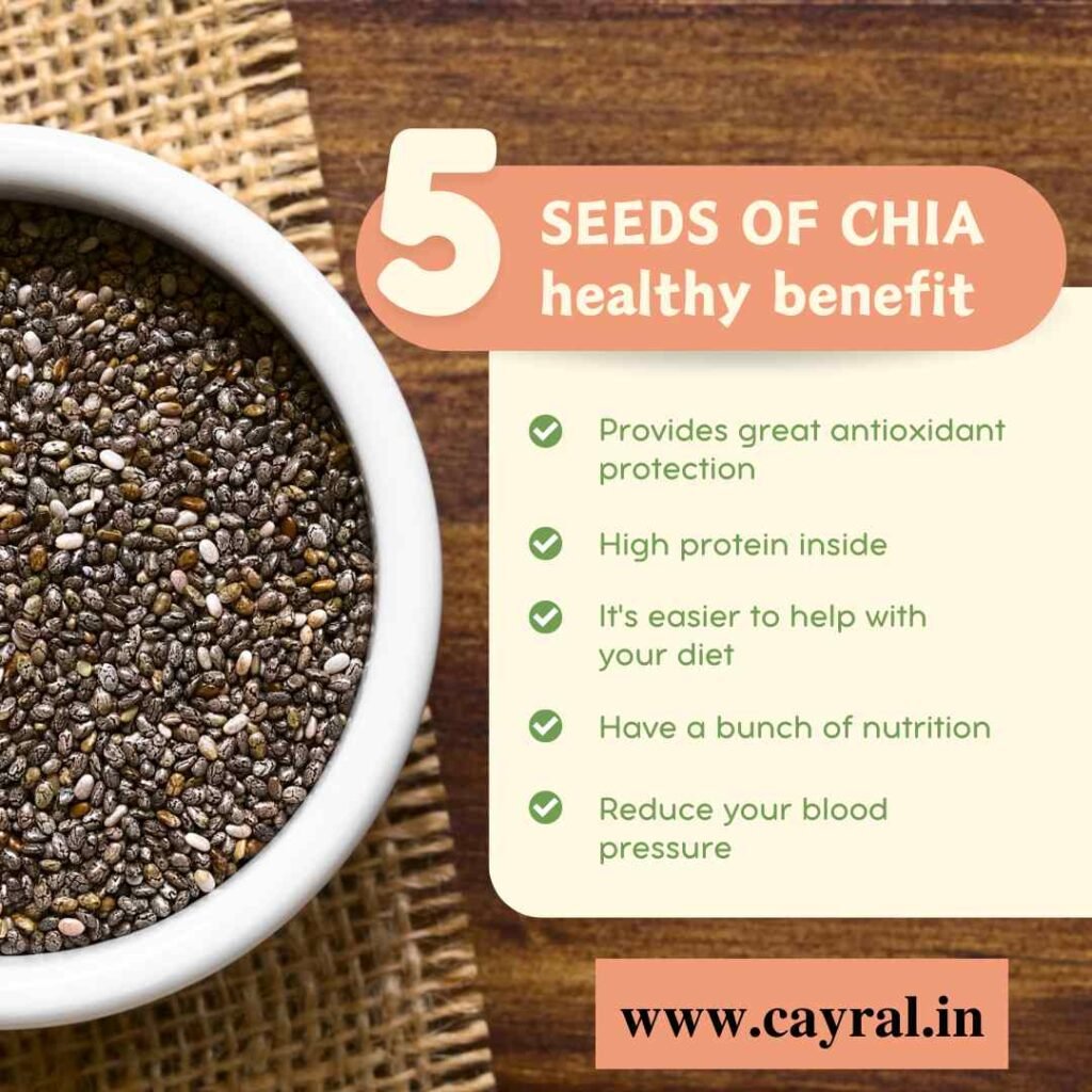 Benefits of Chia Seeds in Hindi | चिया सीड्स क्या है? लाभ, सेहत, और अनुभव Blog | Cayral Benefits of Chia Seeds in Hindi