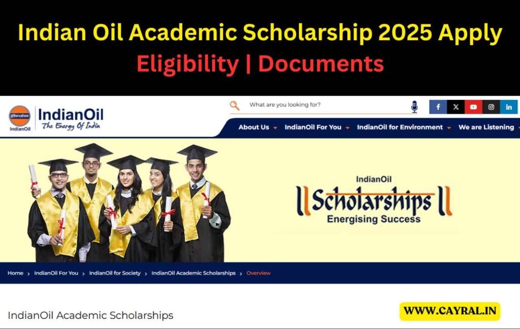 Indian Oil Academic Scholarship 2025 Apply