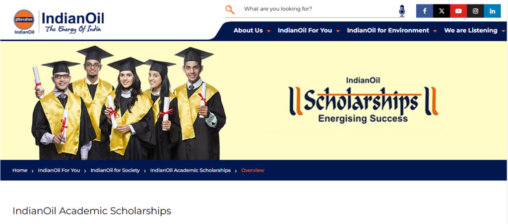 Indian Oil Academic Scholarship 2025 Apply