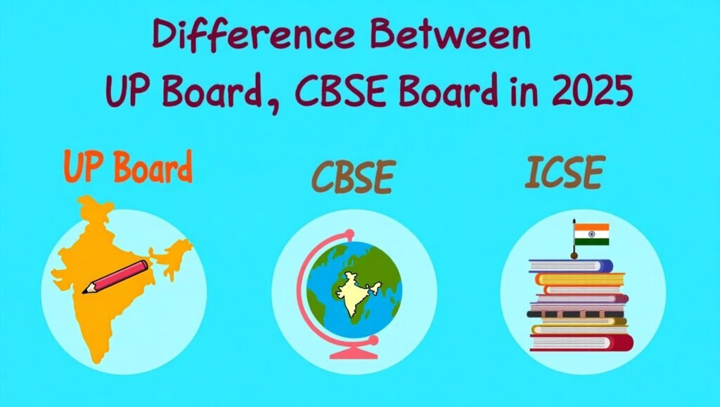Difference Between UP Board CBSE and ICSE Board in 2025