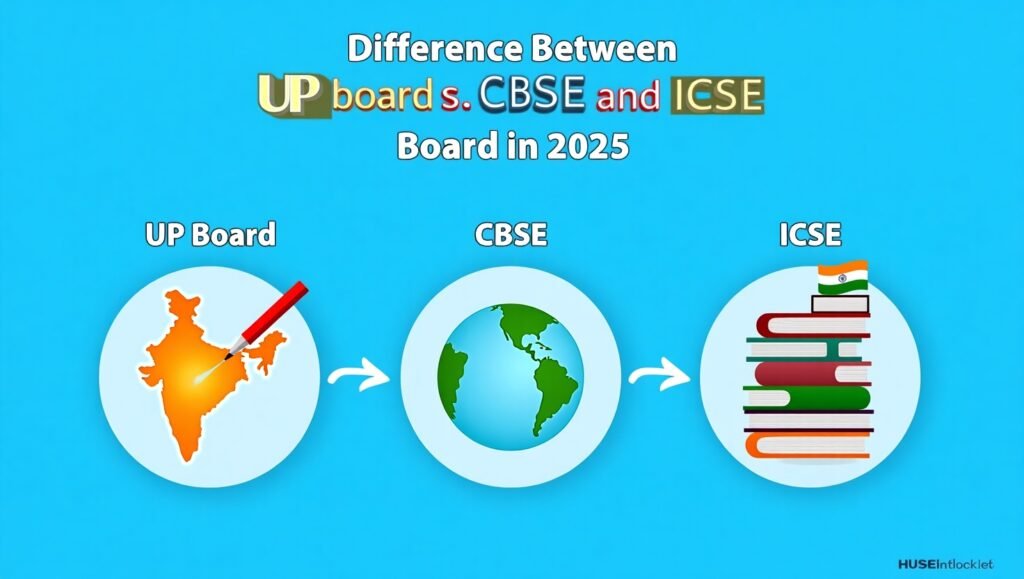 Difference Between UP Board CBSE and ICSE Board in 2025