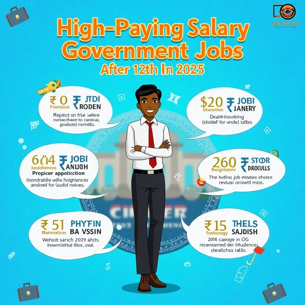 High-Paying Salary Government Jobs After 12th in 2025